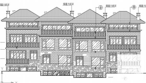 4层框架结构别墅建筑及结构CAD施工图纸(参考学习) - 4