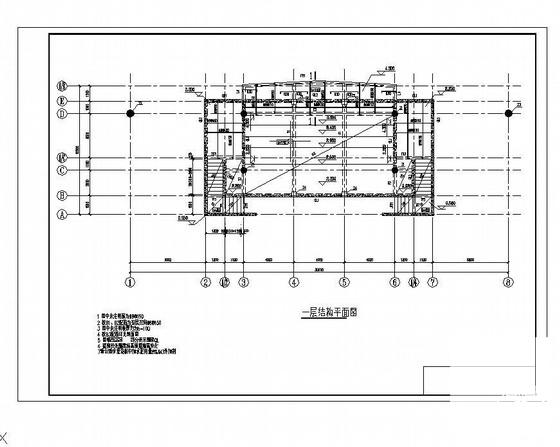 校区钢结构独立基础看台结构CAD施工图纸 - 2