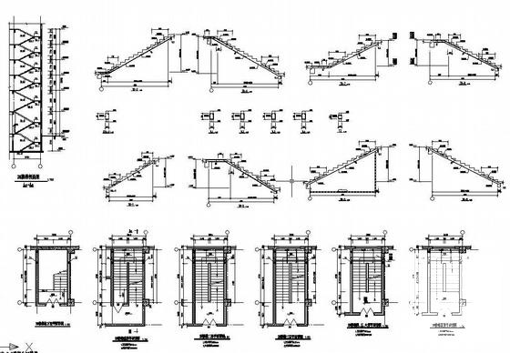153.68米框架结构综合性办公楼结构CAD施工图纸(地下室平面图) - 3