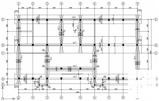 3层框架结构综合楼结构CAD施工图纸（条形基础） - 1
