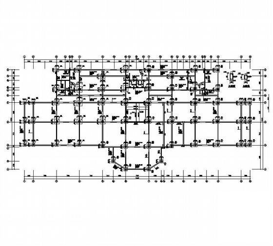 31.16米7层框架结构办公楼结构CAD施工图纸 - 1