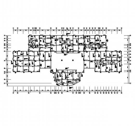 31.16米7层框架结构办公楼结构CAD施工图纸 - 2
