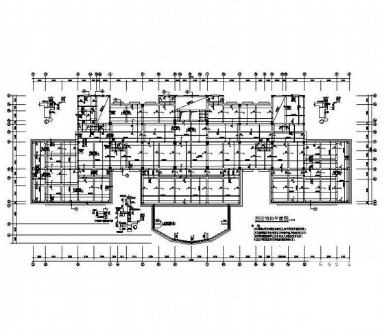 31.16米7层框架结构办公楼结构CAD施工图纸 - 4