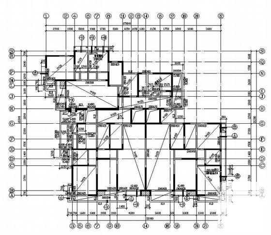6°区18层剪力墙住宅楼结构CAD施工图纸 - 3