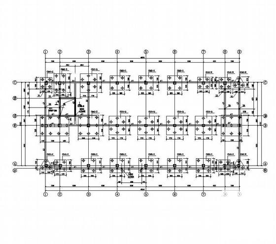5层框架结构工业厂房结构CAD施工图纸 - 1