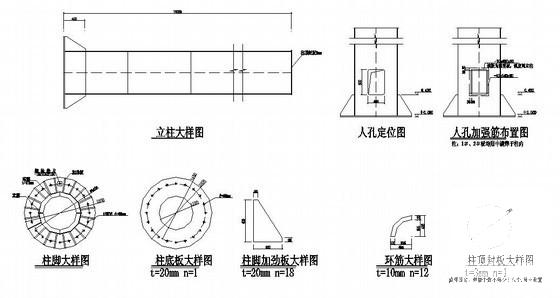 钢结构三面广告牌结构CAD施工图纸（单立柱广告牌） - 3