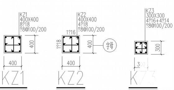 独立基础框架澡堂结构CAD施工图纸(平面布置图) - 3