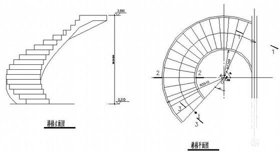 异型柱框架结构别墅结构CAD施工图纸（2层、独立基础） - 4