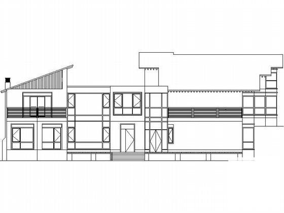 国际大酒店2层别墅式客房建筑施工CAD图纸 - 1