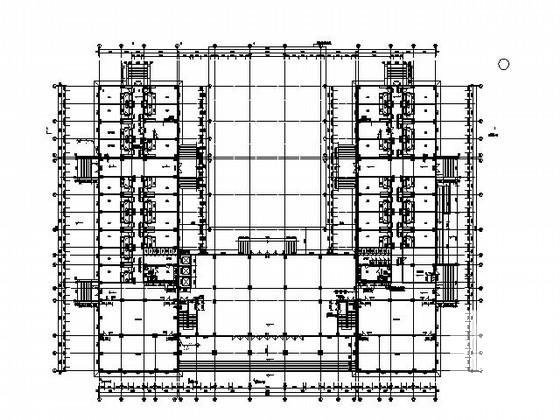 4层U型中式酒店建筑施工CAD图纸 - 3