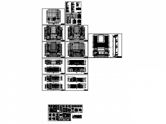 4层U型中式酒店建筑施工CAD图纸 - 5