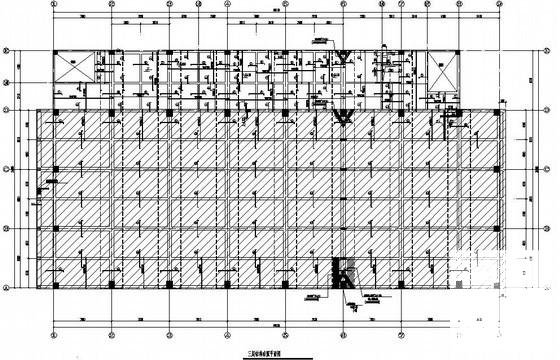 3层桩基础体育中心综合训练馆结构CAD施工图纸 - 1