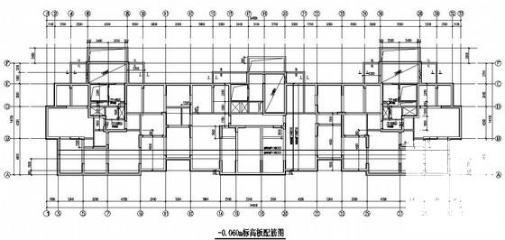剪力墙结构住宅楼结构CAD施工图纸（20层桩基础） - 1