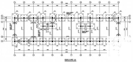 框架结构住宅楼结构CAD施工图纸（5层桩基础）(梁配筋图) - 3
