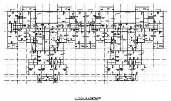 剪力墙结构住宅楼结构CAD施工图纸（26层筏板基础） - 1