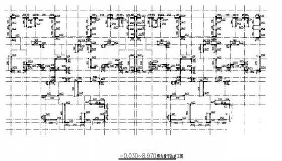 剪力墙结构住宅楼结构CAD施工图纸（26层筏板基础） - 2