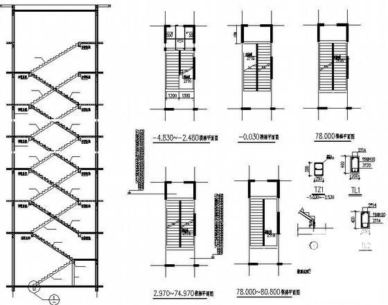 剪力墙结构住宅楼结构CAD施工图纸（26层筏板基础） - 4