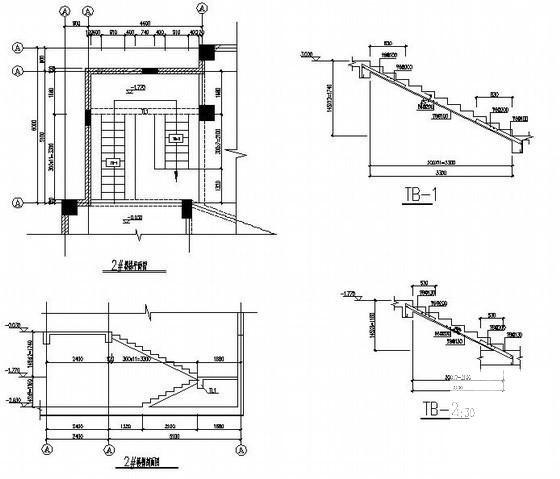 框架剪力墙结构住宅楼结构CAD施工图纸（11层桩基础）(梁平法配筋图) - 4
