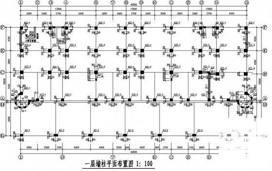 6层桩基础底框结构住宅楼结构CAD施工图纸 - 2