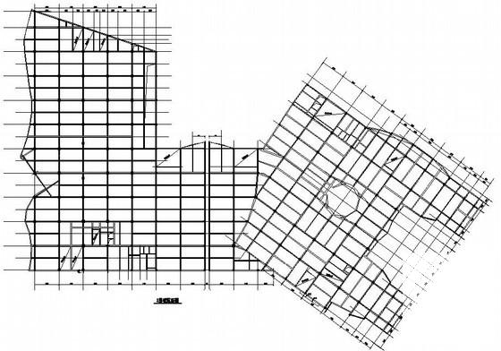 框架结构商住楼结构CAD施工图纸（6层桩基础）(预应力混凝土管桩) - 1