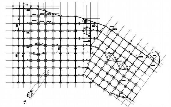 框架结构商住楼结构CAD施工图纸（6层桩基础）(预应力混凝土管桩) - 3