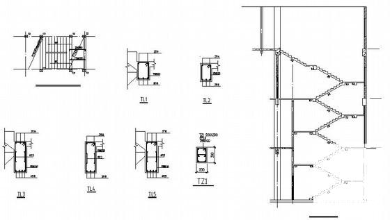 框架结构商住楼结构CAD施工图纸（6层桩基础）(预应力混凝土管桩) - 4