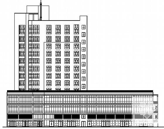 12层酒店式公寓用房建筑施工CAD图纸(卫生间详图) - 1