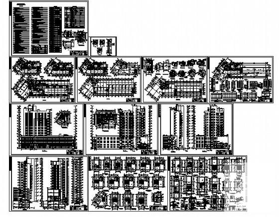 12层酒店式公寓用房建筑施工CAD图纸(卫生间详图) - 4