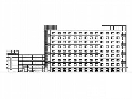 现代风格9层假日酒店建筑施工CAD图纸（框架结构）(卫生间大样) - 1