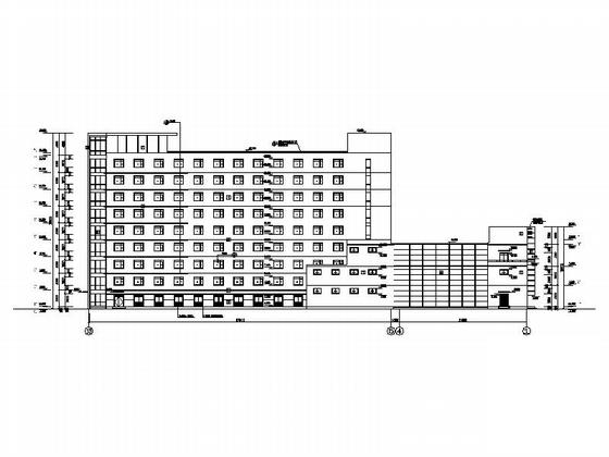 现代风格9层假日酒店建筑施工CAD图纸（框架结构）(卫生间大样) - 4