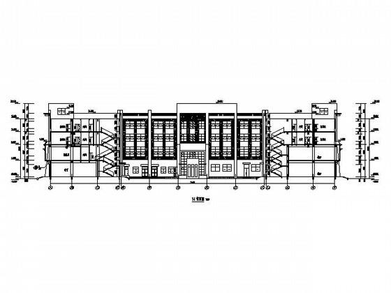 4层铁路招待所建筑施工CAD图纸 - 2