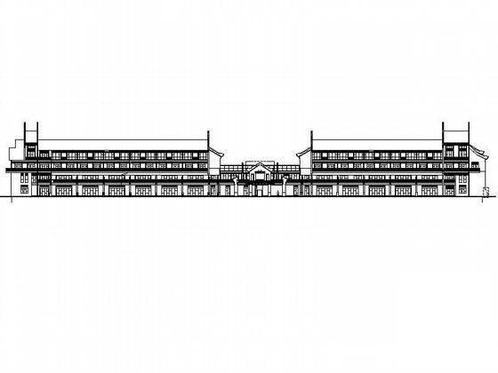 4层度假式酒店建筑施工CAD图纸 - 1