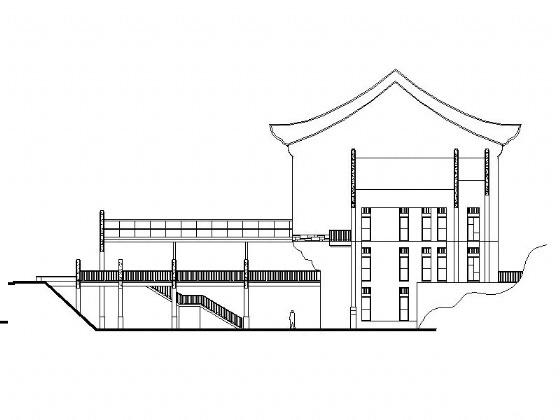 4层度假式酒店建筑施工CAD图纸 - 5
