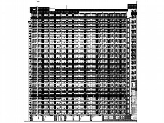 17层中式高层酒店建筑施工CAD图纸(节点详图) - 1