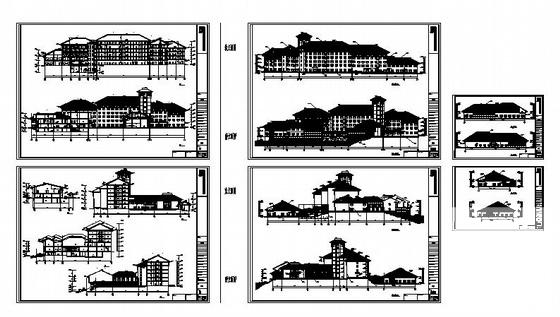 6层旅游区宾馆建筑方案设计图纸(卫生间详图) - 2