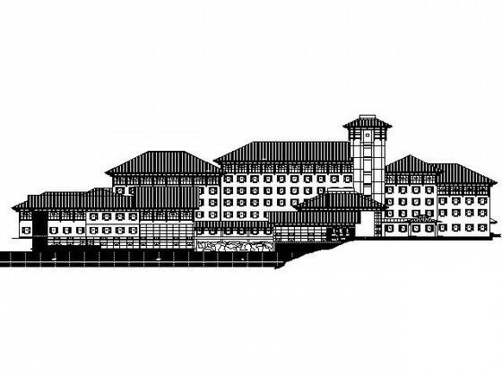 五星级6层中式宾馆建筑施工CAD图纸(卫生间大样) - 1