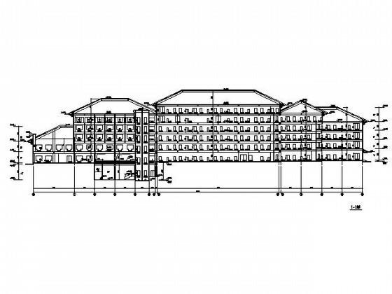 五星级6层中式宾馆建筑施工CAD图纸(卫生间大样) - 2