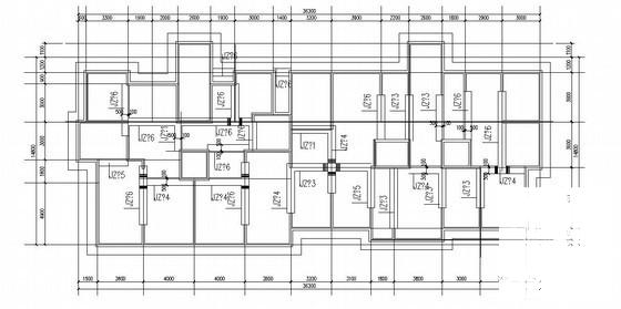 剪力墙结构住宅楼结构CAD施工图纸（12层筏板基础） - 2