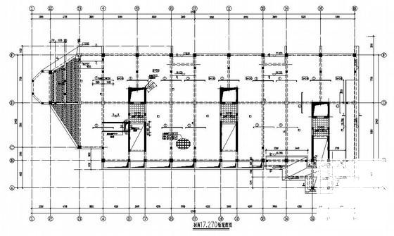 框剪会所结构CAD施工图纸（6层筏型基础）(梁配筋图) - 1