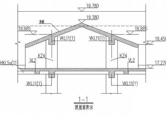 框剪会所结构CAD施工图纸（6层筏型基础）(梁配筋图) - 4