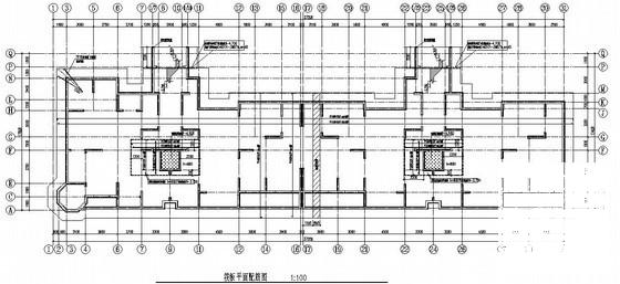 7层筏板基础剪力墙结构住宅楼结构CAD施工图纸 - 3