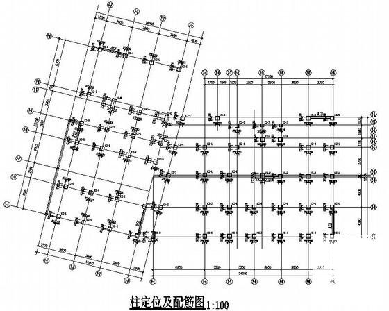 底框结构住宅楼结构CAD施工图纸（7层桩基础） - 2