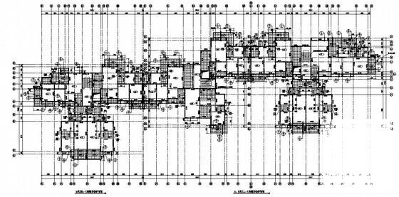 框架剪力墙结构住宅楼结构CAD施工图纸（11层桩基础） - 1