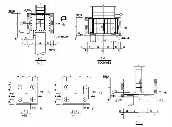框架剪力墙结构住宅楼结构CAD施工图纸（11层桩基础） - 4