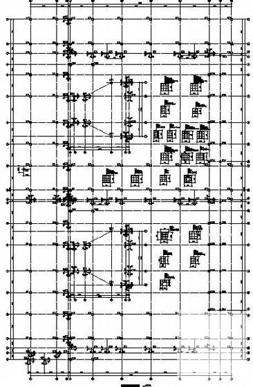 框架结构教学楼结构CAD施工图纸（4层中学教学楼） - 2