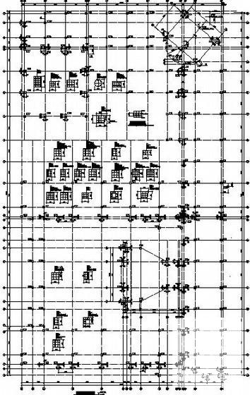 4层框架结构教学楼结构CAD施工图纸（中学教学楼桩基础） - 2