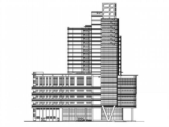 五星酒店建筑施工CAD图纸（带节能说明）(框架剪力墙结构) - 1