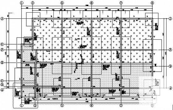 3层异形柱框剪结构别墅结构CAD施工图纸(坡屋顶) - 2