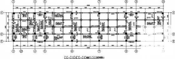 8度区局部楼梯间出屋面框架教学楼结构CAD施工图纸 - 2