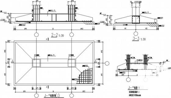 8度区局部楼梯间出屋面框架教学楼结构CAD施工图纸 - 4